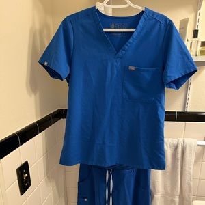 Figs set size M royal blue